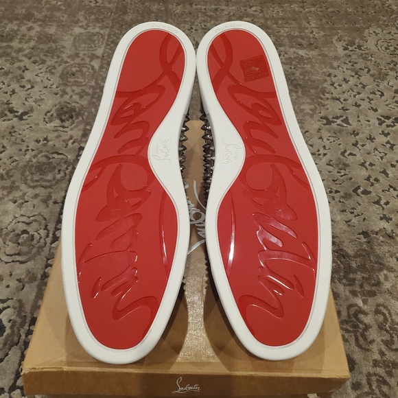 Christian Louboutin Louis Orlato Patent Leather Spiked High Top Sneaker - Picture 9 of 9